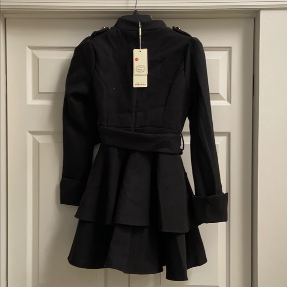Black felt dress